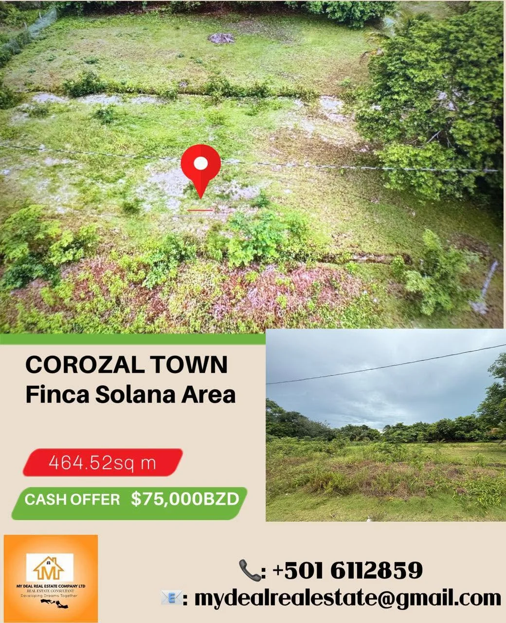 Finca Solana, Corozal Town (NO SELLER FINANCING AVAILABLE. HOWEVER, THE SELLER IS MOTIVATED AND OPEN TO REASONABLE OFFERS.)