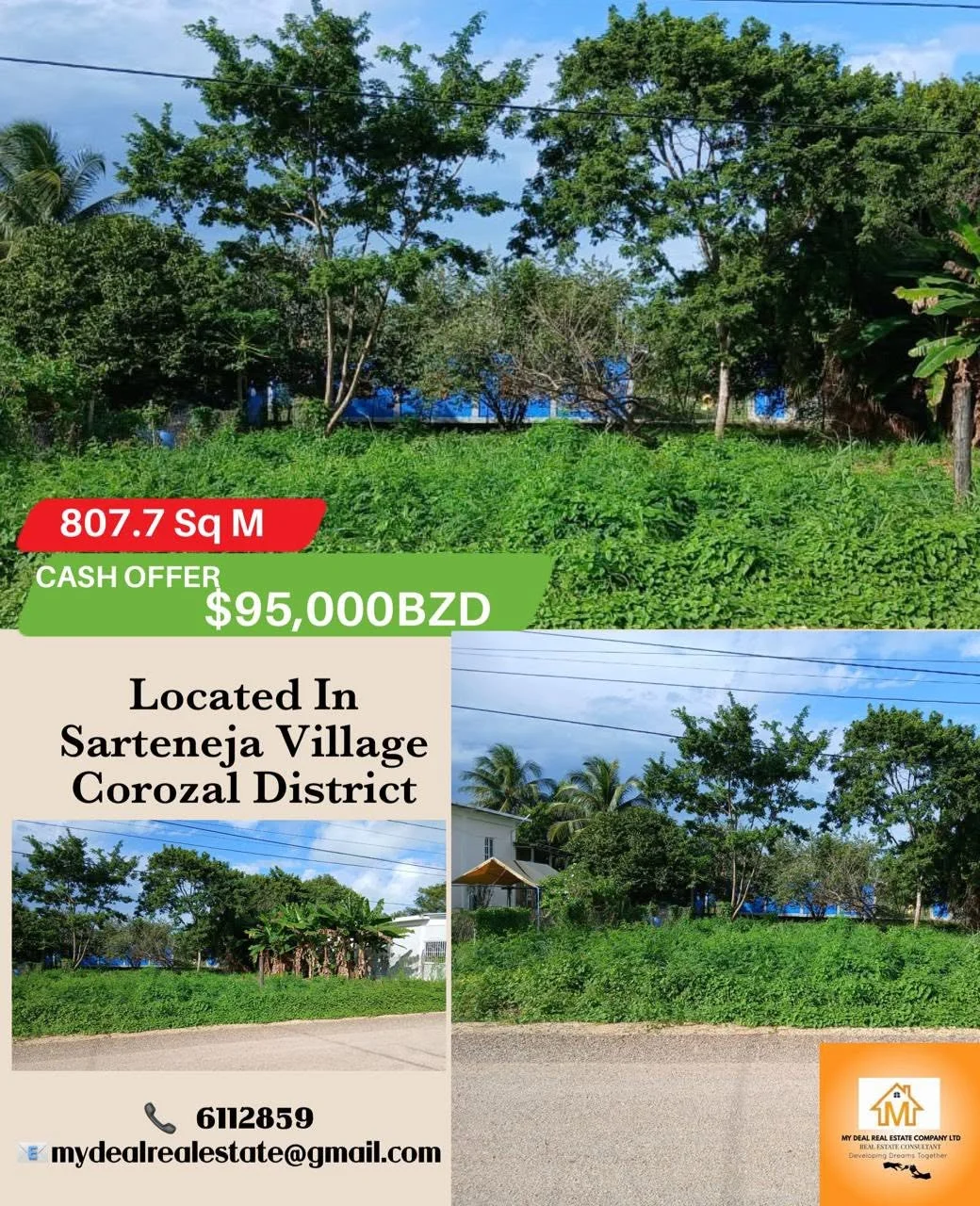 SARTENEJA VILLAGE, COROZAL (NO SELLER FINANCING AVAILABLE. HOWEVER, THE SELLER IS MOTIVATED AND OPEN TO REASONABLE OFFERS.)