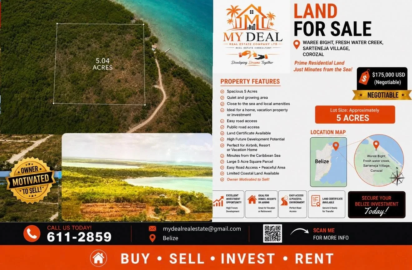 Waree Bight, Fresh Water Creek, Sarteneja Village, Corozal, Belize