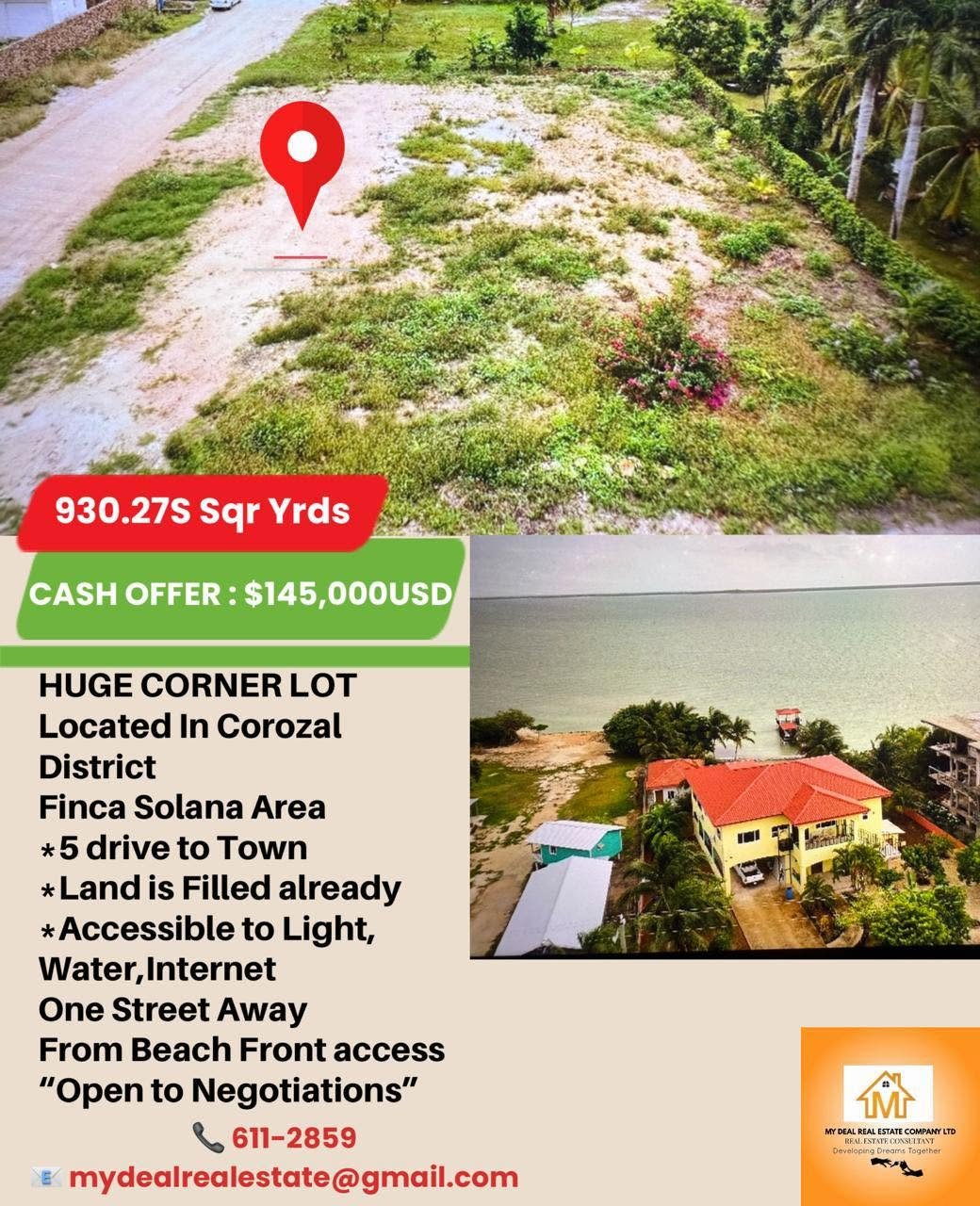 Finca Solana Area, Corozal District (NO SELLER FINANCING AVAILABLE. HOWEVER, THE SELLER IS MOTIVATED AND OPEN TO REASONABLE OFFERS.)